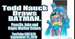 Todd Nauck Art Livestream 026: Drawing BATMAN for his 80th anniversary!