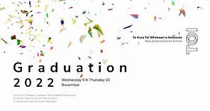 Toi Whakaari Graduation 2022 - Costume, Set & Props, Design, Arts Management.