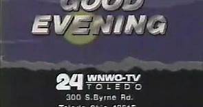 WNWO-TV 24 Sign-Off 1989