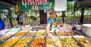 $1.29 Buffet Bangkok - ALL YOU CAN EAT Thai Street Food in Thailand!