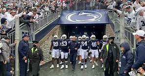 Penn State Football enters the field at Beaver Stadium to take on Illinois