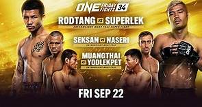 🔴 [Live In HD] ONE Friday Fights 34: Rodtang vs. Superlek
