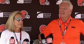 Browns owners Dee and Jimmy Haslam discuss expectations and their front office
