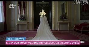 The Crown Star Emma Corrin on Wearing Princess Diana’s Wedding Dress: ‘Everyone Went Silent’