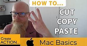 HOW TO: Cut, Copy, and Paste on APPLE MAC (Mac Basics)