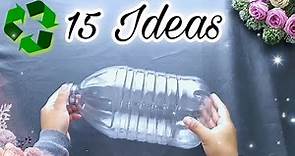 15 MARAVILLOSAS IDEAS para RECICLAR BOTELLAS GRANDES! Organiza tu HOGAR con tus MANUALIDADES / DIY