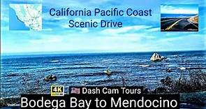 Scenic Drive - Bodega Bay, CA to Mendocino, CA - 4K