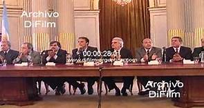 DiFilm - Anibal Ibarra convenio de defensa del Rio de la Plata 2000