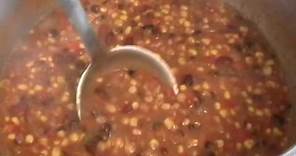 Meatless Three-Bean Chili - Spicy Vegetarian Chili