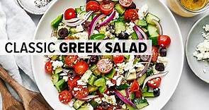 EASY GREEK SALAD RECIPE | plus meal prep ideas & tips!