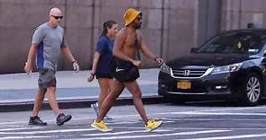 Donald Glover and his girlfriend Michelle White took to the streets for a pleasant stroll