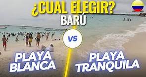 Playa Blanca o Playa Tranquila BARU ¿Cuál es la mejor playa de Cartagena? CO 4K