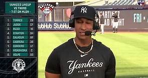 Oswaldo Cabrera talks Yankees, Anthony Volpe and more