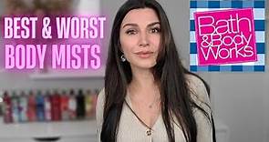 ALL BATH & BODY WORKS MISTS - RANKED WORST TO BEST | Digging through trash to find treasure