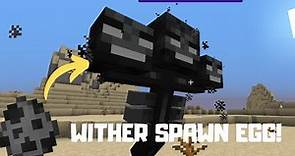 How the Get the WITHER SPAWN EGG with just ONE COMMAND! Super Easy!