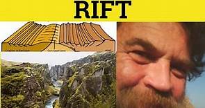 🔵 Rift - Rift Meaning - Rift examples - Rift Defined - GRE 3500 Vocabulary