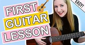 How To Play Guitar - EASY First Guitar Lesson For Beginners!