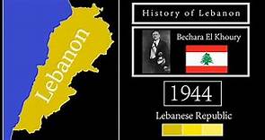 History of Lebanon : Every Year