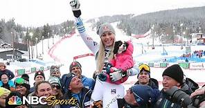Lindsey Vonn's final downhill run and official farewell to skiing | NBC Sports