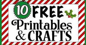 10 FREE Christmas Printables! 🎄 (cheap & easy crafts!) Dollar Tree DIYs 2023