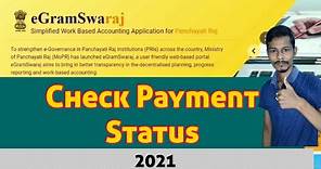 Egramswaraj payment status check | Egramswaraj Payment Online