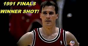 John Paxson Championship Winner Shot in 1991 NBA Finals!