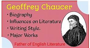 Geoffrey Chaucer biography📚 | Biography of Geoffrey Chaucer🖊️ | Geoffrey Chaucer