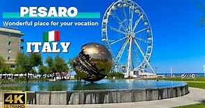 Pesaro, Italy, Walking tour, 4K, Wonderful Place to Visit In Italy