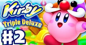 Kirby Triple Deluxe - Gameplay Walkthrough Part 2 - Level 2 Lollipop Land (Nintendo 3DS)