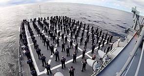 HMAS Sydney commissioned at sea