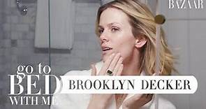 Brooklyn Decker's Nighttime Skincare Routine | Go To Bed With Me | Harper's BAZAAR