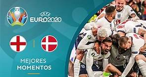 Resumen y mejores jugadas del Inglaterra 2-1 Dinamarca