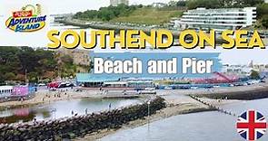 Full-Tour Southend-on-Sea Beach Essex England 🇬🇧|| Beach,Adventure Iceland and Pier Walk ||
