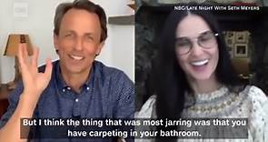 Twitter reacts after Demi Moore reveals carpeted bathroom