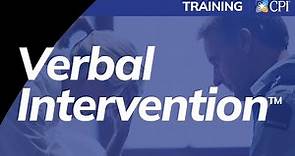 CPI Verbal Intervention™ Training