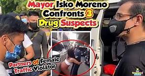 Mayor Isko Moreno Confronts Arrested Suspected of Drug Dealing with Female Traffic Violator