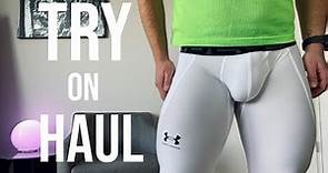 💪 Sport in Style: Men's Compression Tights Try-On Haul for the Ultimate Performance Boost