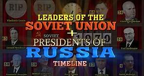 Leaders of the Soviet Union & Presidents of Russia Through Time (1870-2023)