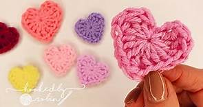 How to Crochet a Heart in just 2 MINUTES! ❤