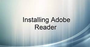 Windows 8 Installing Adobe Reader