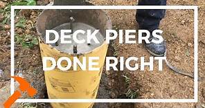 How To Build Deck Piers To Last