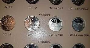 Complete State Quarters and complete National Park quarters. 1999-2020.