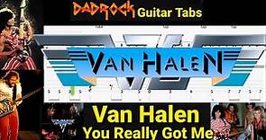 You Really Got Me - Van Halen - Guitar + Bass TABS Lesson