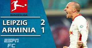 Angelino rounds goalkeeper to score in Leipzig 2-1 win vs. Arminia | ESPN FC Bundesliga Highlights