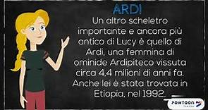 I resti fossili di ominide più famosi: Lucy, Ardi e le impronte di Laetoli.