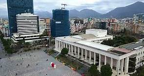 Skanderbeg Square - Tirana, Albania - Aerial Views - Sheshi Skënderbej