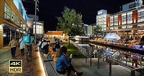 Night Walk - UK Reading Town Centre【4K HDR 】