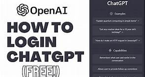 Chat GPT Login: How to Login Free Open AI Chat GPT Account ⏬👇