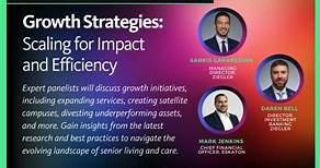Ready to navigate the evolving landscape of #seniorliving and care? Join expert panelists Daren Bell and Sarkis Garabedian from Ziegler and Eskaton CFO Mark Jenkins as they discuss #growthinitiatives, including expanding services, creating satellite campuses, and more. Attendees will gain valuable insights and discover how to thrive in the future of #seniorcare. #Transformforthefuture ➡️ Register now to attend LeadingAge California's BOLD24 Annual Conference & Expo to access this session and man