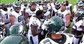 Vinny Curry Team Huddle